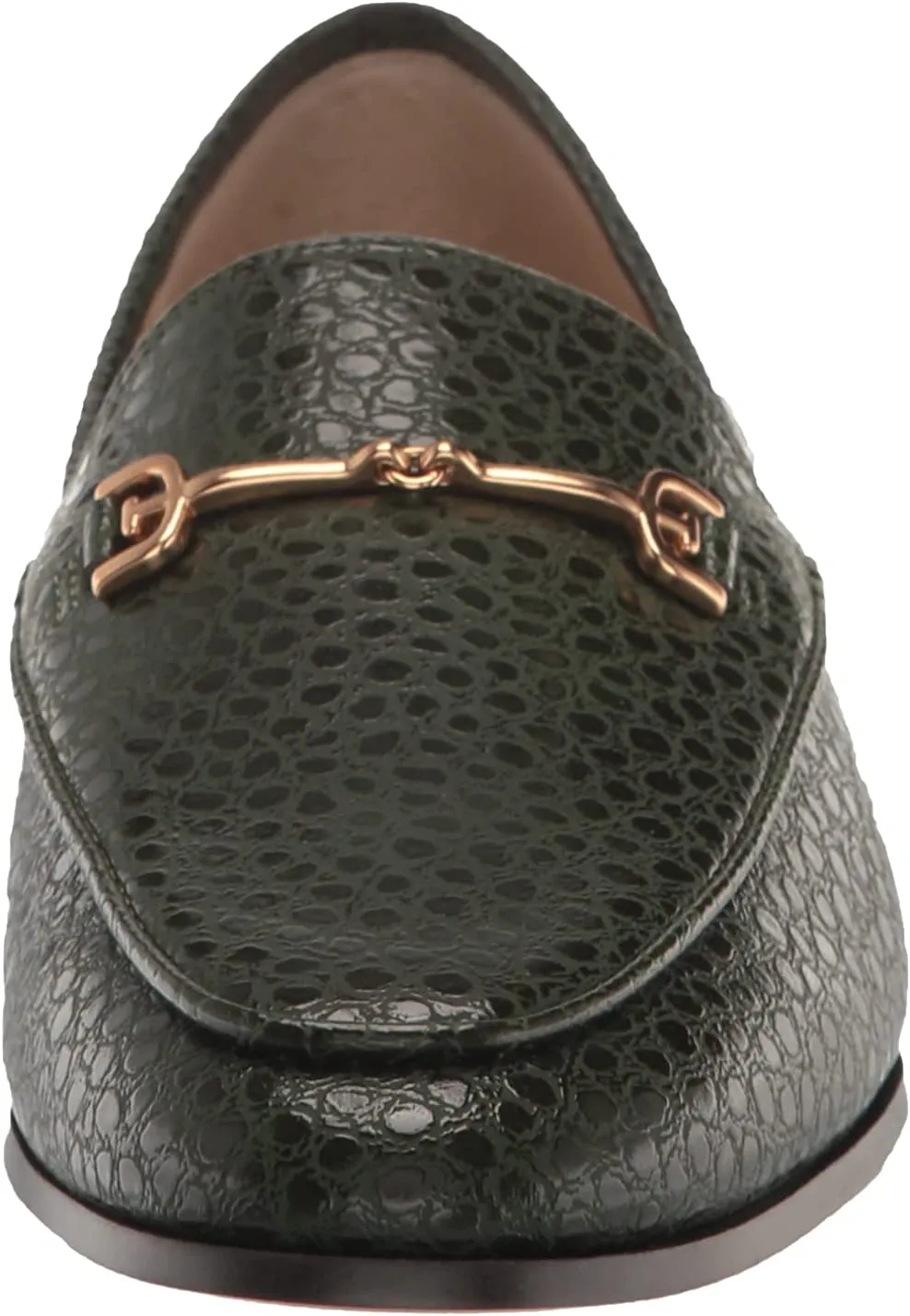 Toe Loraine Croco Emerald Pebbled Early-bird deal On Refined Deep Almond Loafer Slip Sam Fashion Edelman