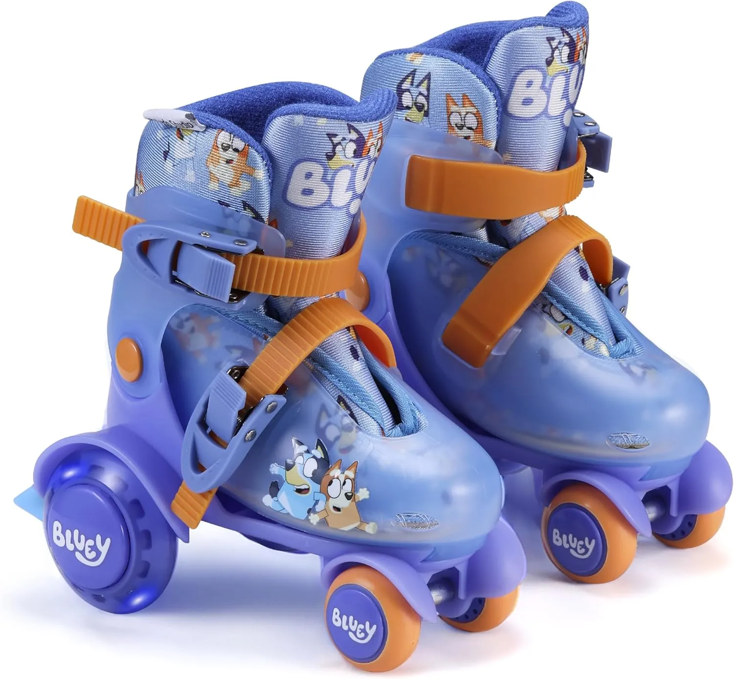 Trainer Skates - Light Up Wheels, ABEC 5 Bearings, Durable PVC Material, Foam Shoe Lining