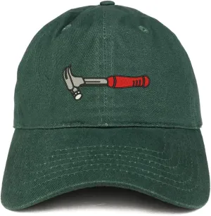 Trendy Apparel Shop Hammer Tool Embroidered Cotton Unstructured Dad Hat