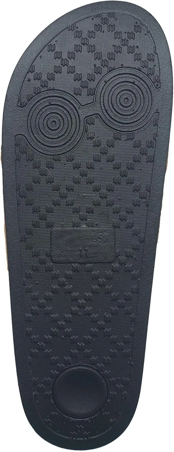 True Religion Men’s Logo Slide Sandals – Cushioned Comfort with Bold Horseshoe Strap