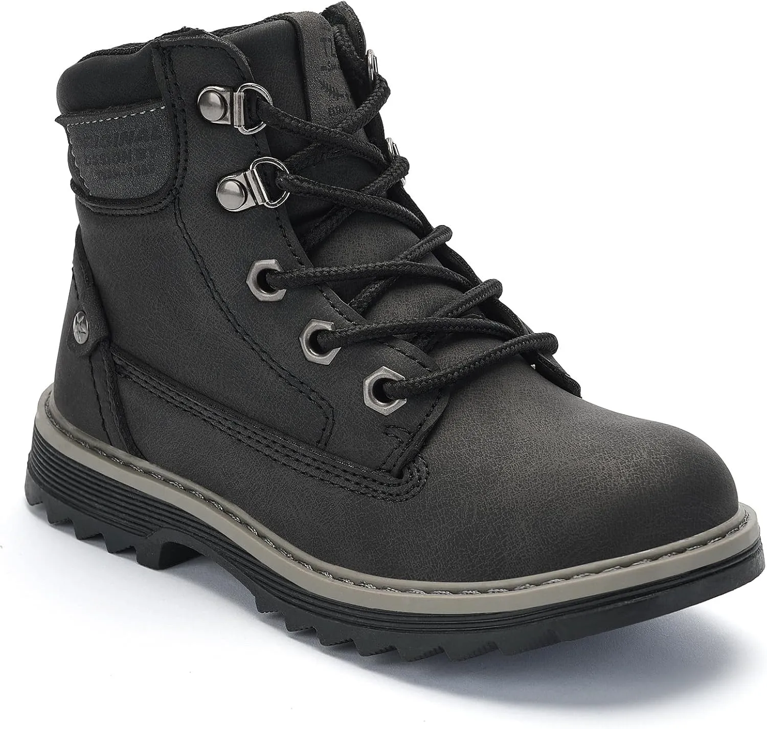 TZJS Girls Boys Toddler Boots Kids Unisex Lace Up Hiking Work Boots Girl Water Resistant Ankle Boot Boy Sizes 7-13 Outdoor Autumn Shoes for Toddler/Little Kid