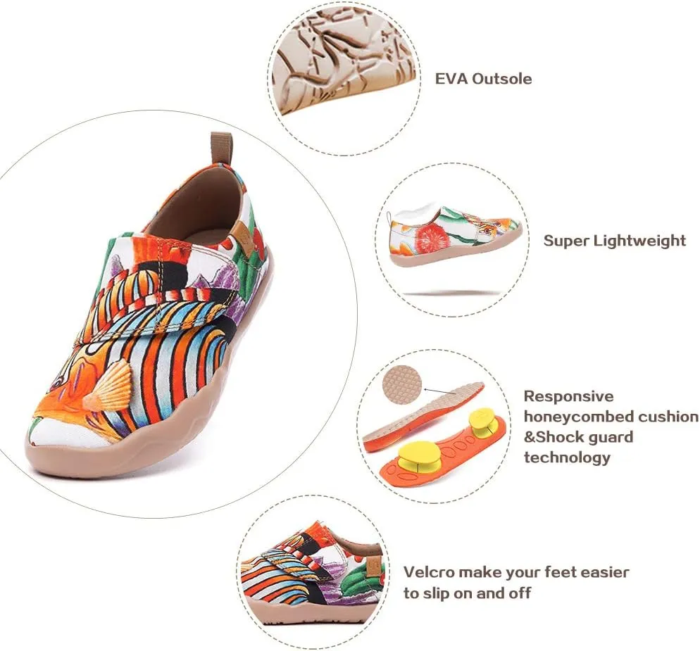 UIN Kid's Walking Shoes High Top Knitted Boots Casual Lightweight Comfort Fashion Sneaker Madrid