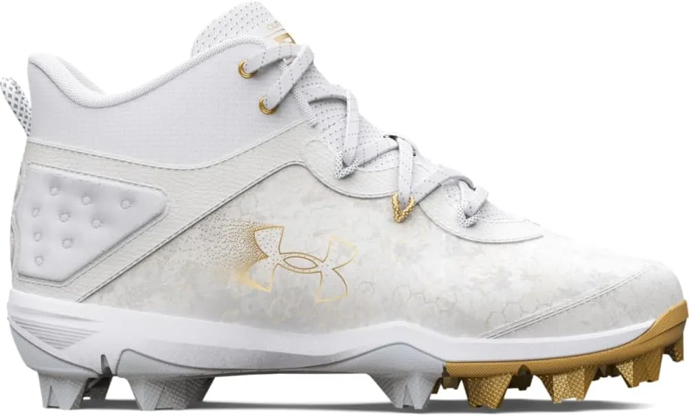 Under Armour Boy's Harper 8 Mid TPU Jr Baseball Shoe