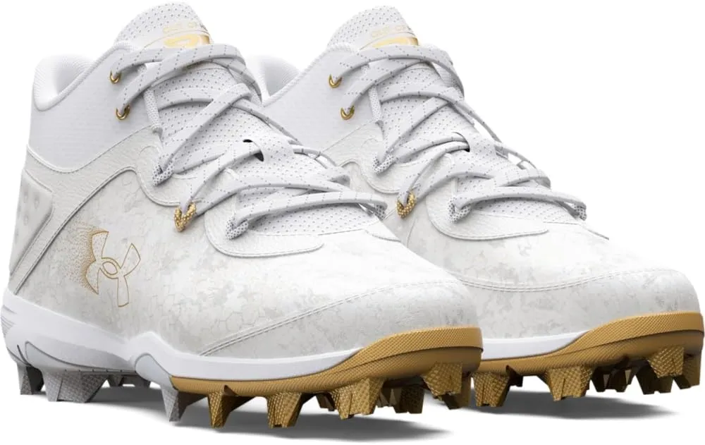 Under Armour Boy's Harper 8 Mid TPU Jr Baseball Shoe