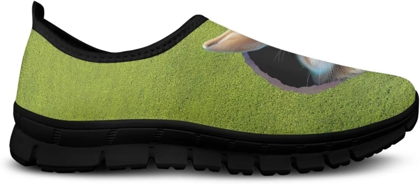 UNICEU Easter Casual Shoes for Women Slip On Low Top Fashion Sneakers Breathable Lightweight Walking Work Footwear