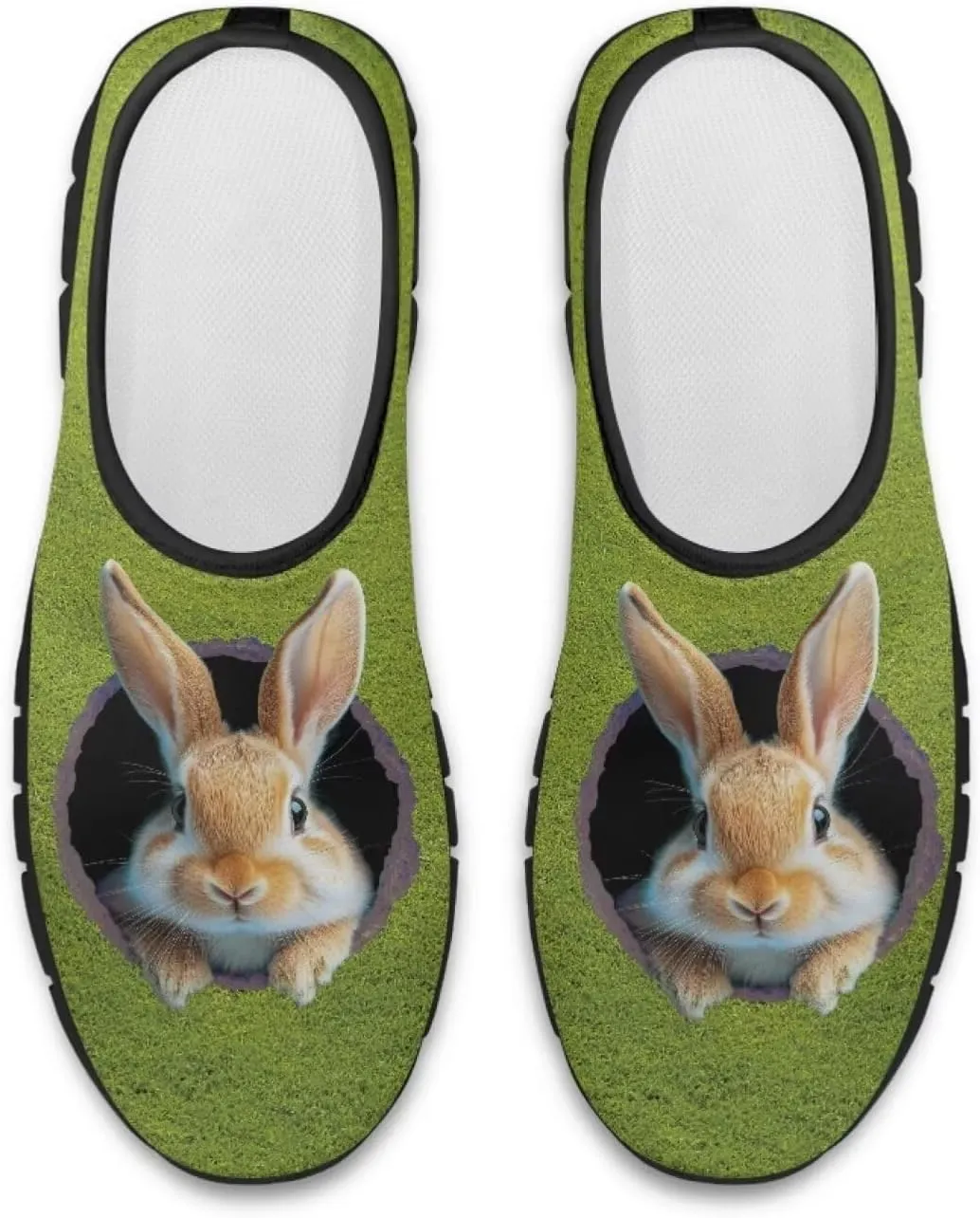 UNICEU Easter Casual Shoes for Women Slip On Low Top Fashion Sneakers Breathable Lightweight Walking Work Footwear