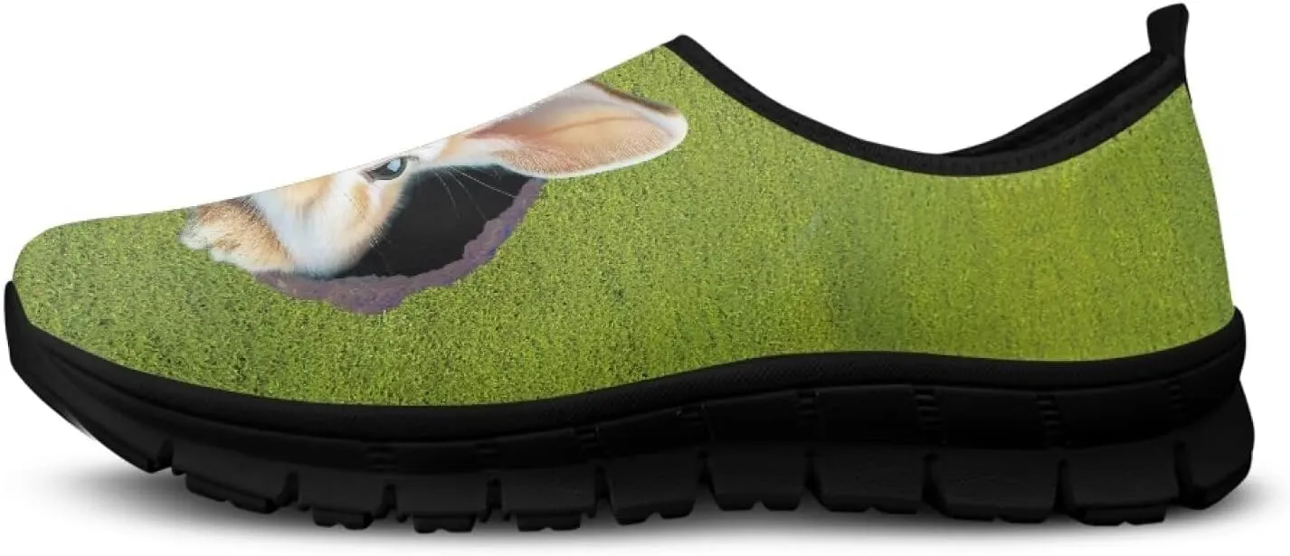 UNICEU Easter Casual Shoes for Women Slip On Low Top Fashion Sneakers Breathable Lightweight Walking Work Footwear