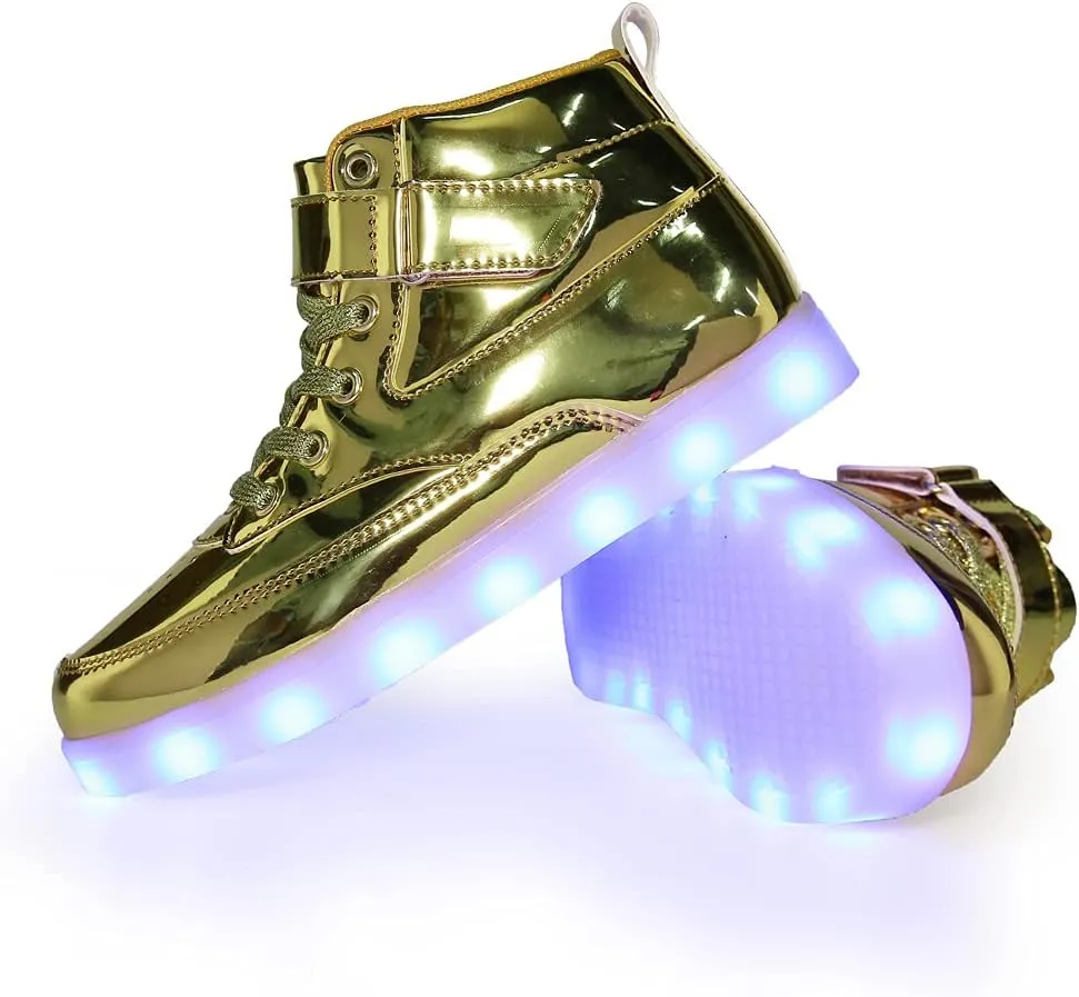 Unisex LED Shoes Light Up Shoes High Top Sneakers for Women Men