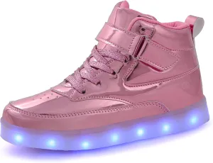 Unisex LED Shoes Light Up Shoes High Top Sneakers for Women Men