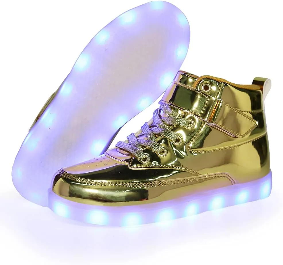 Unisex LED Shoes Light Up Shoes High Top Sneakers for Women Men
