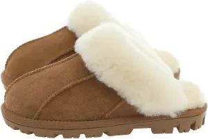 Unisex Sheepskin Wool Fur Leather Women's Slippers hanada Slide