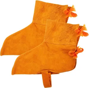 UPKOCH Welding Worker Safety Shoes Cover Double Layer Cowhide Welding Shoes Protector Boot Protector Cover for Men Random