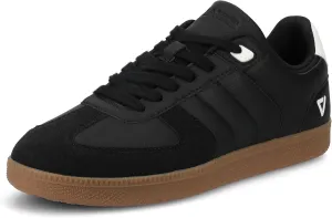 Vance Mens Pitch Court Sneaker Round Toe lace up Faux Suede Accents Vance Comfort System Insoles V-Flex Comfort Sole Black 12 Medium Mens US