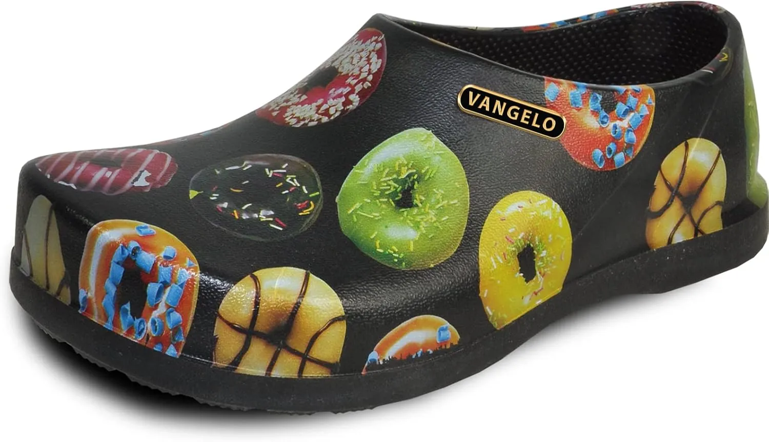 VANGELO Professional Slip Resistant Clog Waterproof Men Work Nurse Shoe Chef Shoe Carlisle Black Lime White Multicolor