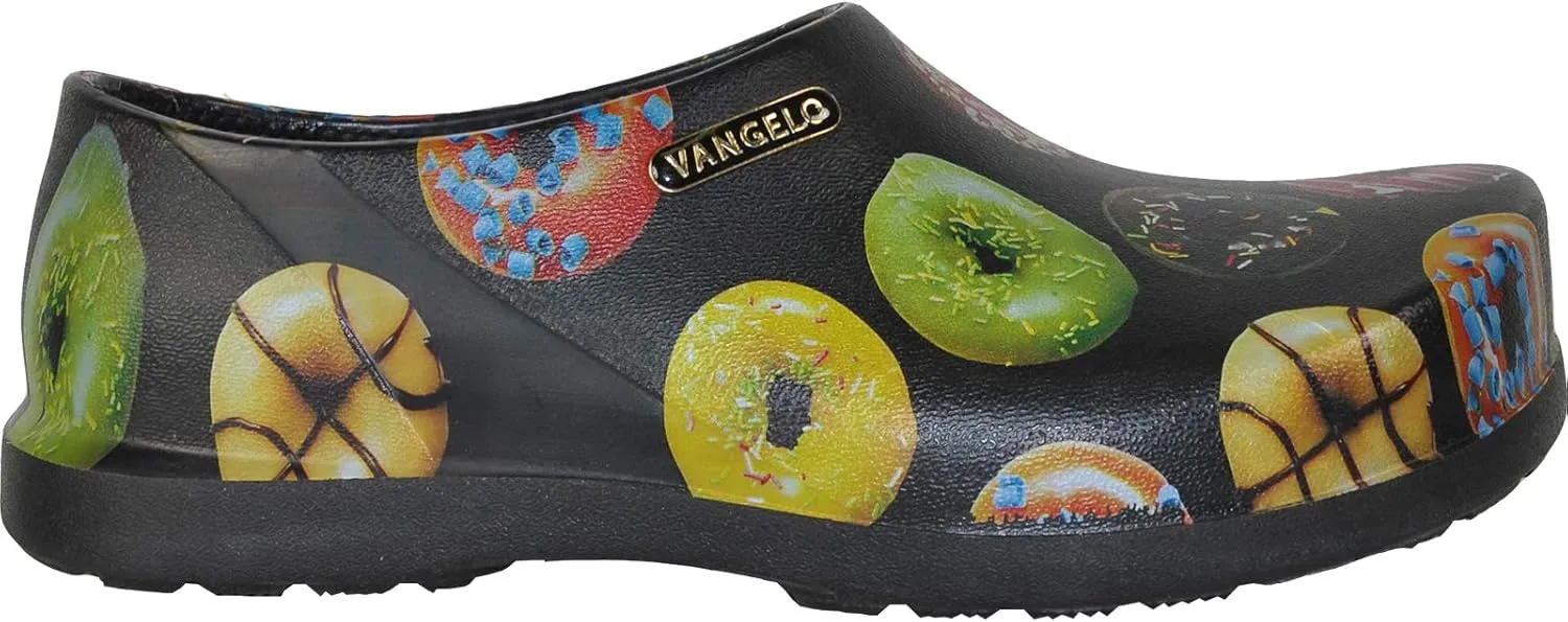 VANGELO Professional Slip Resistant Clog Waterproof Men Work Nurse Shoe Chef Shoe Carlisle Black Lime White Multicolor