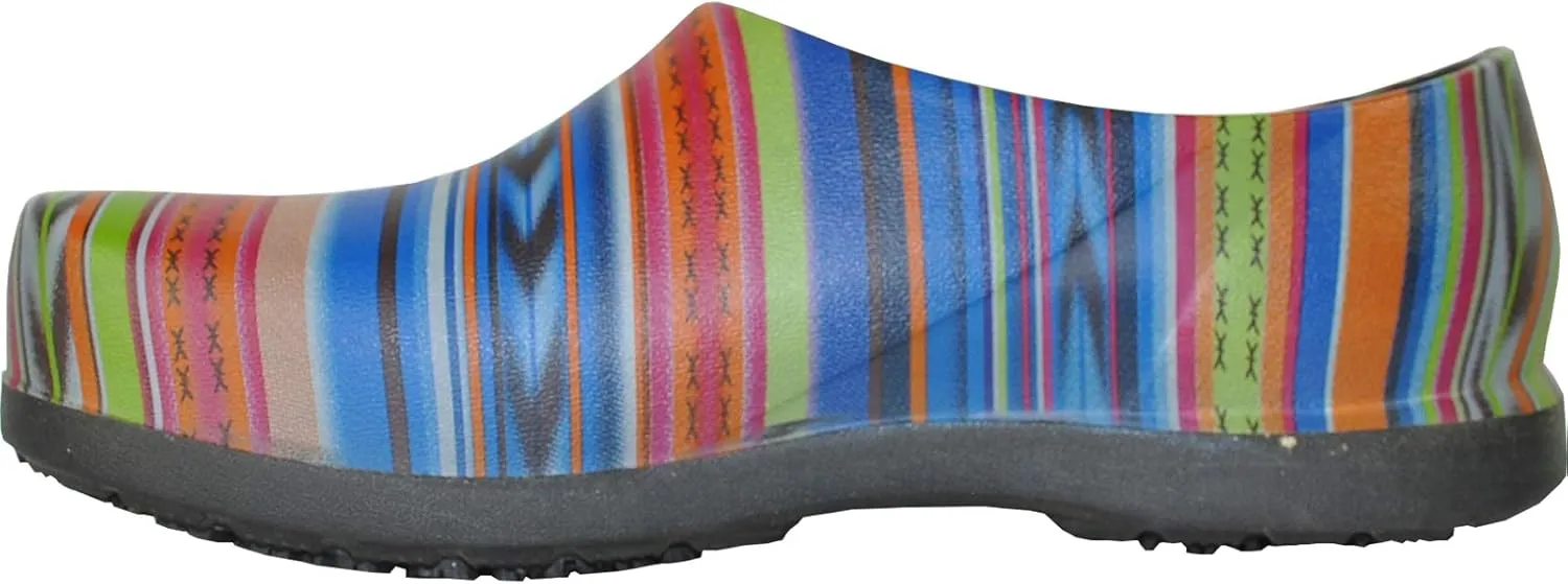 VANGELO Professional Slip Resistant Clog Waterproof Women Work Nurse Shoe Chef Shoe Carlisle Black Lime White Multicolor