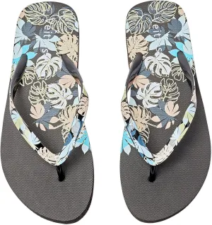Veittes Women's Flip Flops Sandals, Soft Beach Pool Colorful Pattern Printing Slide Shoes.