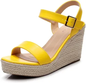 VenusCelia Women's Hyper Light Wedge Sandal