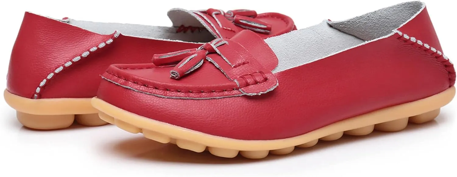 VenusCelia Women's Lantern Comfort Walking Flat Loafer