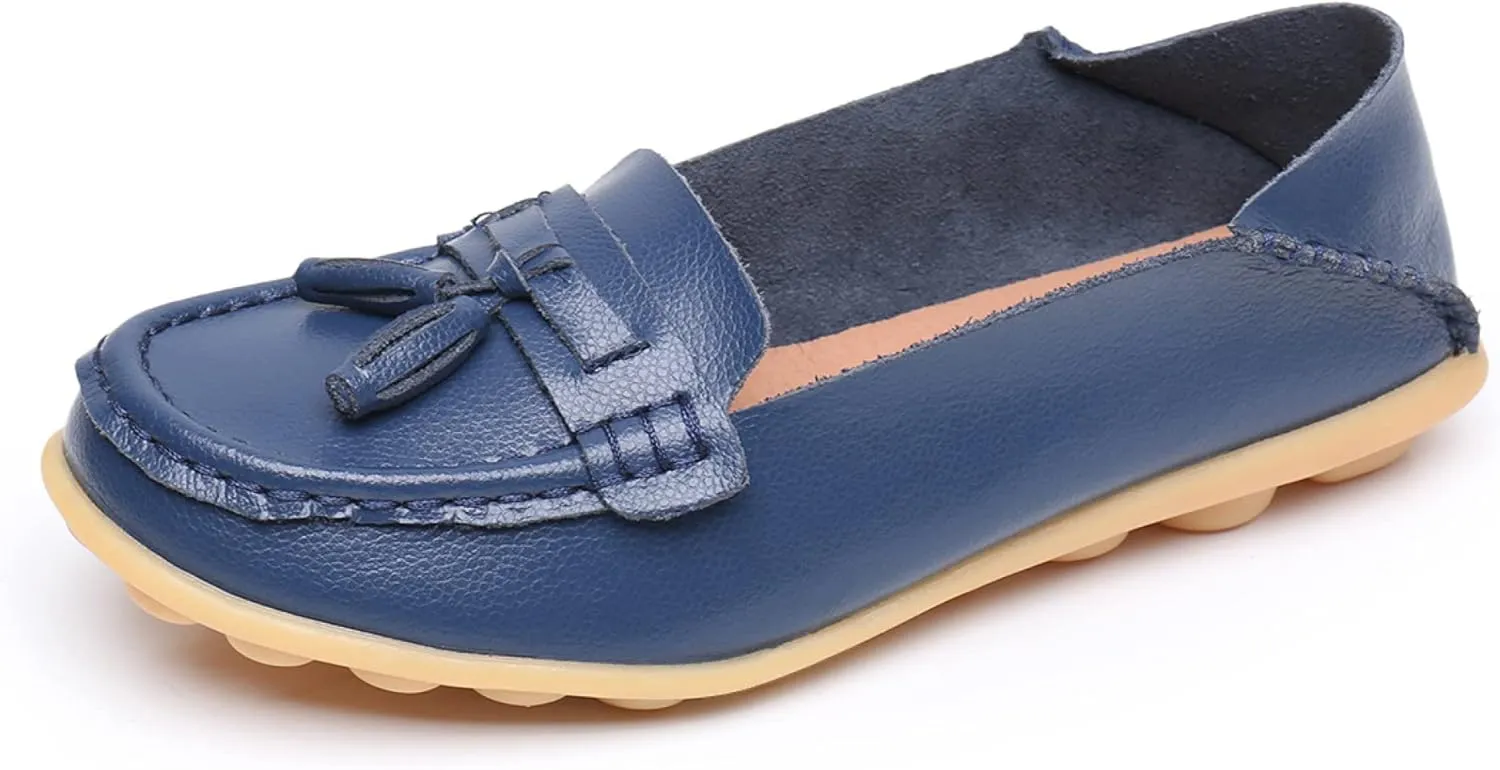 VenusCelia Women's Lantern Comfort Walking Flat Loafer