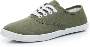 VenusCelia Women's Rainbow Lace Up Sneaker Shoes