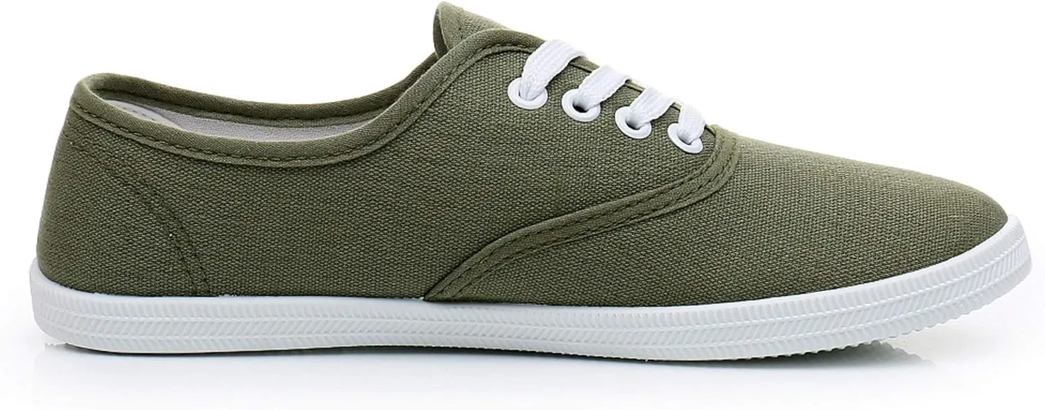 VenusCelia Women's Rainbow Lace Up Sneaker Shoes