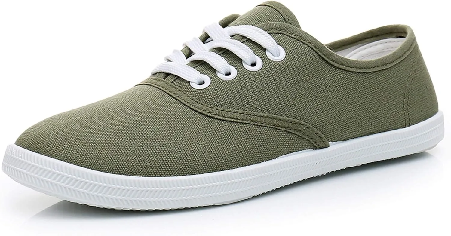 VenusCelia Women's Rainbow Lace Up Sneaker Shoes