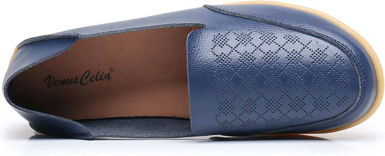 VenusCelia Women's Thawed Comfort Walking Flat Loafer