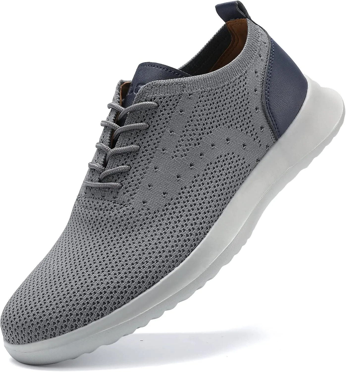 VILOCY Men's Casual Dress Oxfords Shoes Knit Lightweight Breathable Fashion Sneaker