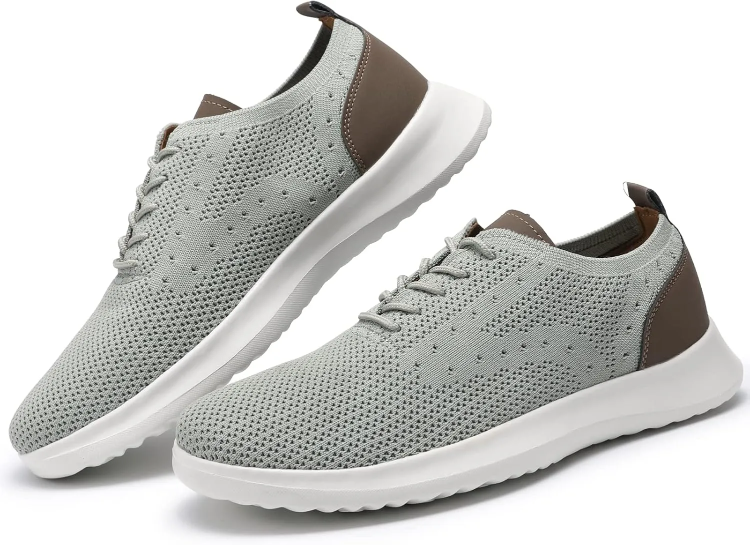 VILOCY Men's Casual Dress Oxfords Shoes Knit Lightweight Breathable Fashion Sneaker