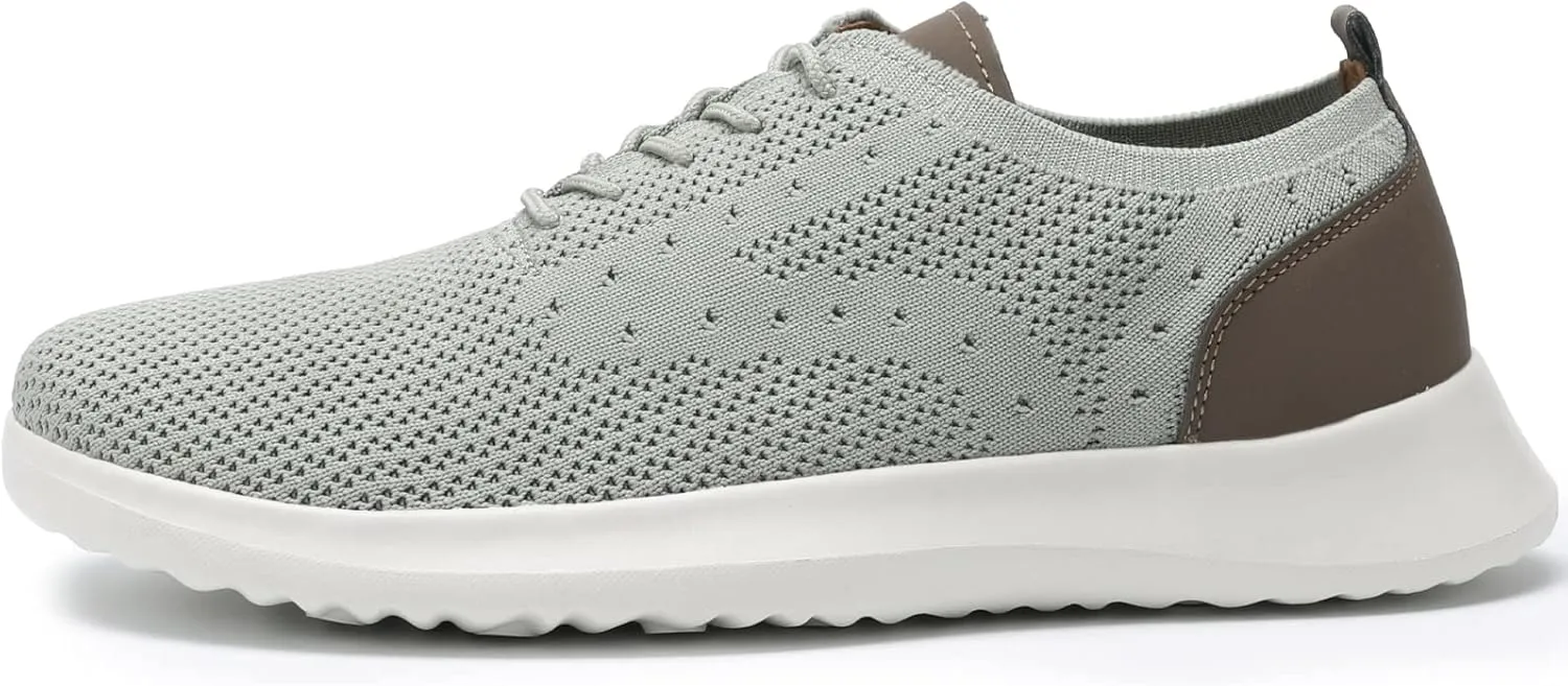 VILOCY Men's Casual Dress Oxfords Shoes Knit Lightweight Breathable Fashion Sneaker