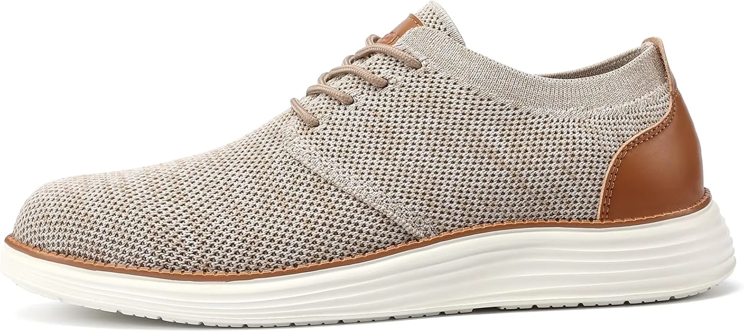 VILOCY Men's Fashion Dress Sneakers Casual Walking Shoes Business Oxfords Comfortable Breathable Lightweight Tennis