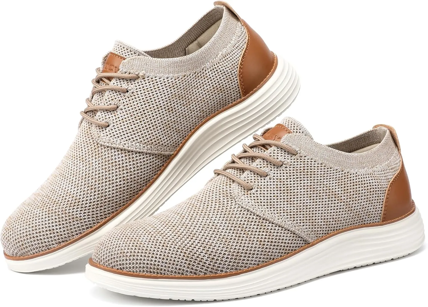 VILOCY Men's Fashion Dress Sneakers Casual Walking Shoes Business Oxfords Comfortable Breathable Lightweight Tennis
