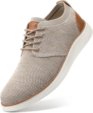 VILOCY Men's Fashion Dress Sneakers Casual Walking Shoes Business Oxfords Comfortable Breathable Lightweight Tennis