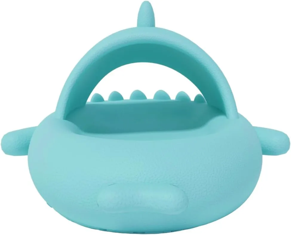 welltree Shark Slides for Women and Men Novelty Pillow Slippers Open Toe Shark Sandals Cushioned Cloud Slides