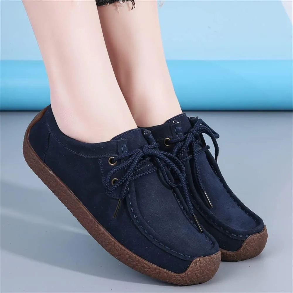 WERWAES Women’s Loafer Flats Shoes Casual Comfortable Lightweight Lace Up Moccasins Loafers Working Dreesy Non Slip on Shoes Womens
