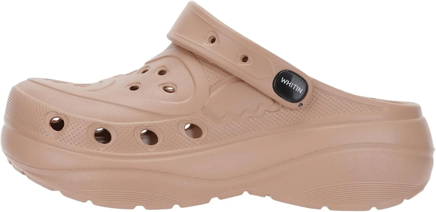 WHITIN Clogs for Women | Thick Sole Cushioned Garden Shoes