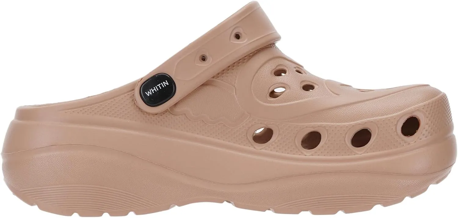 WHITIN Clogs for Women | Thick Sole Cushioned Garden Shoes