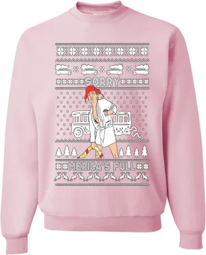 wild custom apparel Ugly Christmas Sweater 2024 COLLECTION LIGHT PINK Crew Neck Sweatshirt