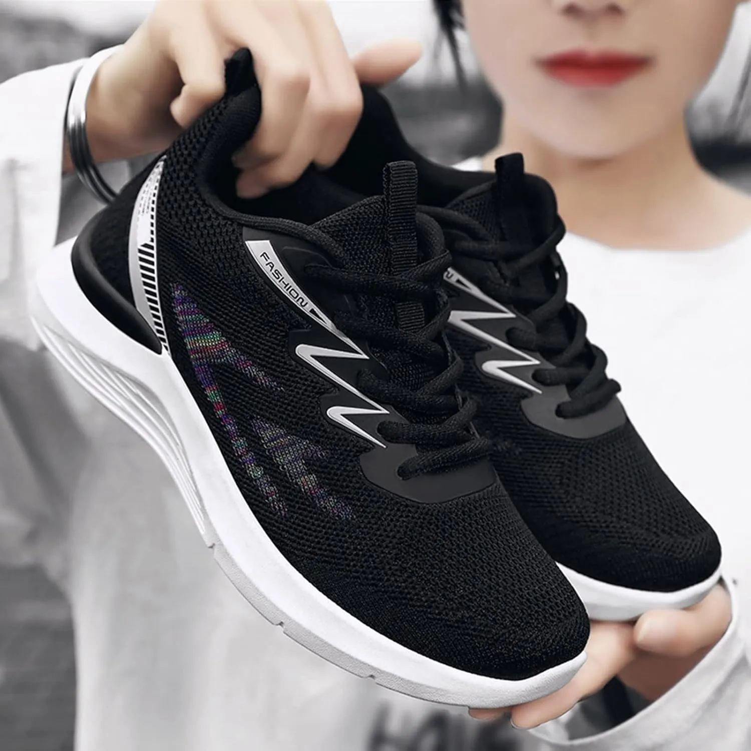 Women Comfortable Slip On Loafers Casual Walking Shoes Lightweight Canvas Sneakers Non Slip Flat Flats