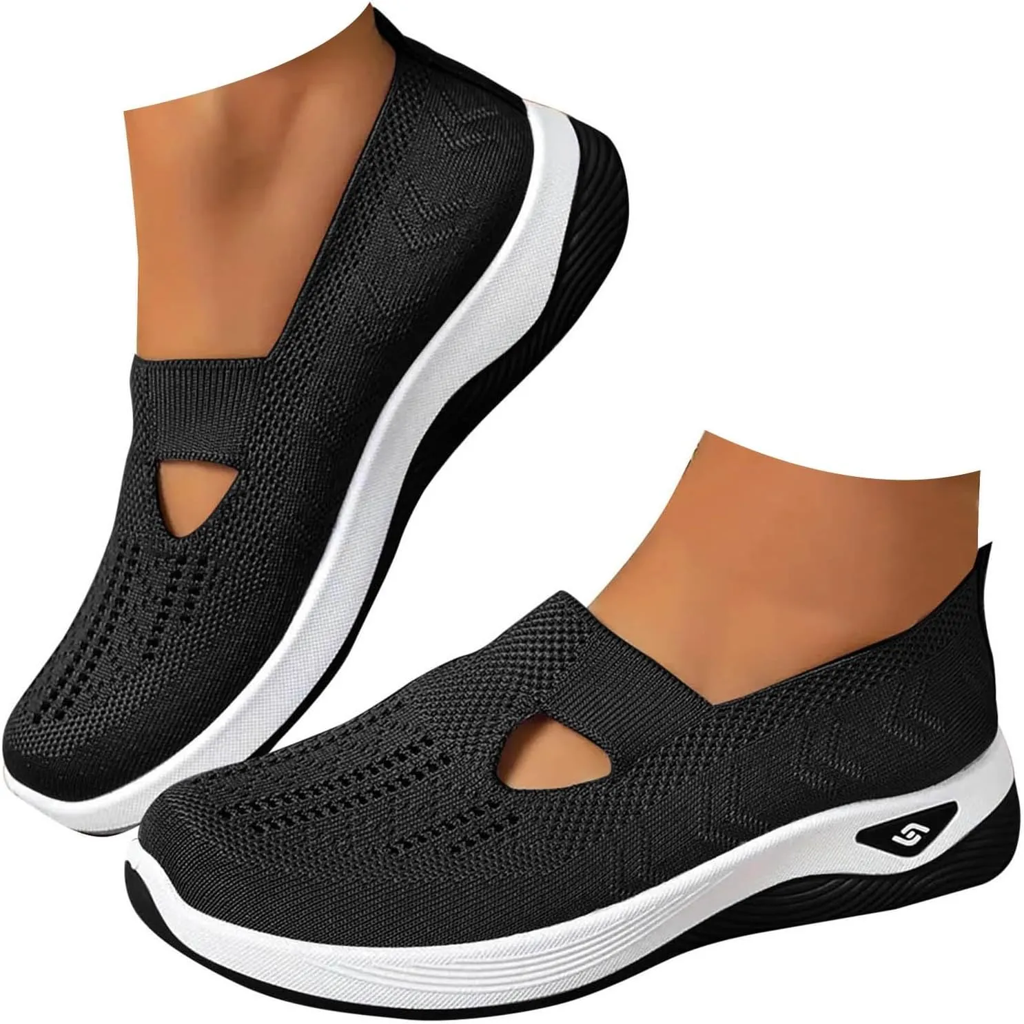 Women Comfy Orthopedic Walking Shoes, 2024 New Orthopedic Women's Breathable Slip On Arch Support Non-Slip Sneakers