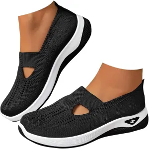 Women Comfy Orthopedic Walking Shoes, 2024 New Orthopedic Women's Breathable Slip On Arch Support Non-Slip Sneakers