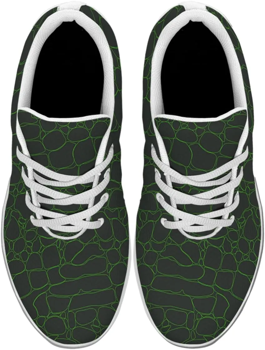 Women Men Crocodile Skin Shoes Personalited 3D Print Running Shoes Athletic Tennis Sneakers