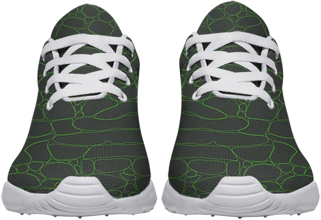 Women Men Crocodile Skin Shoes Personalited 3D Print Running Shoes Athletic Tennis Sneakers
