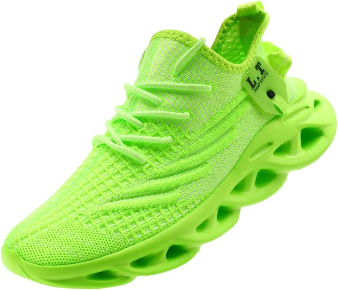 Women Running Shoes Slip On Sneakers Breathable Non-Slip Cushioned Sports Shoes for All-Day Comfort Walking Fitness Jogging with Lightweight EVA Elastic Sole