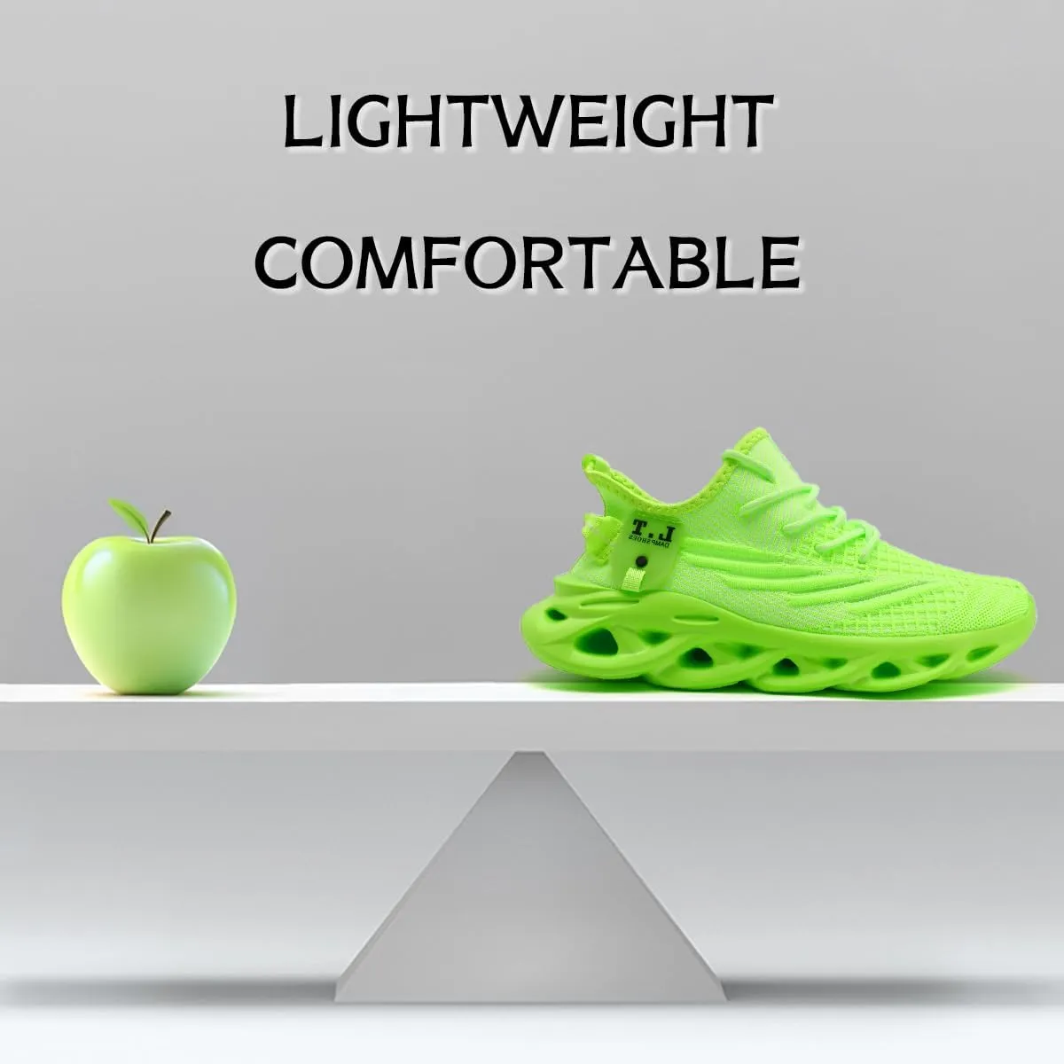 Women Running Shoes Slip On Sneakers Breathable Non-Slip Cushioned Sports Shoes for All-Day Comfort Walking Fitness Jogging with Lightweight EVA Elastic Sole