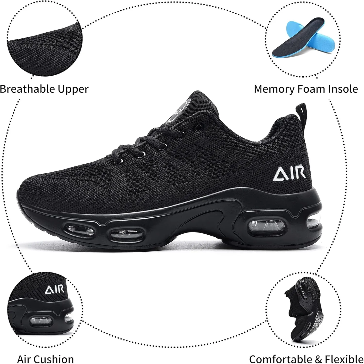 Women’s Air Running Shoes Walking Tennis Fashion Sneakers Casual Comfortable Breathable Jogging Shoes