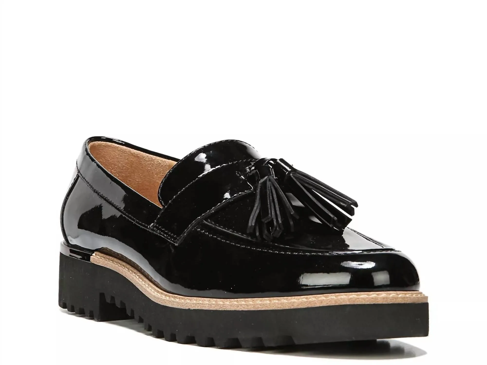 Women's Carolynn Platform Loafer In Black Patent