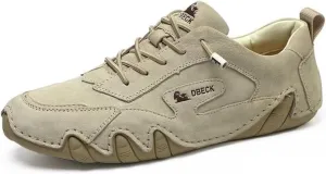 Women's Fashion Casual Walking Shoes Retro Leather Lightweight Outdoor Sports Sneakers for Hiking Trailing
