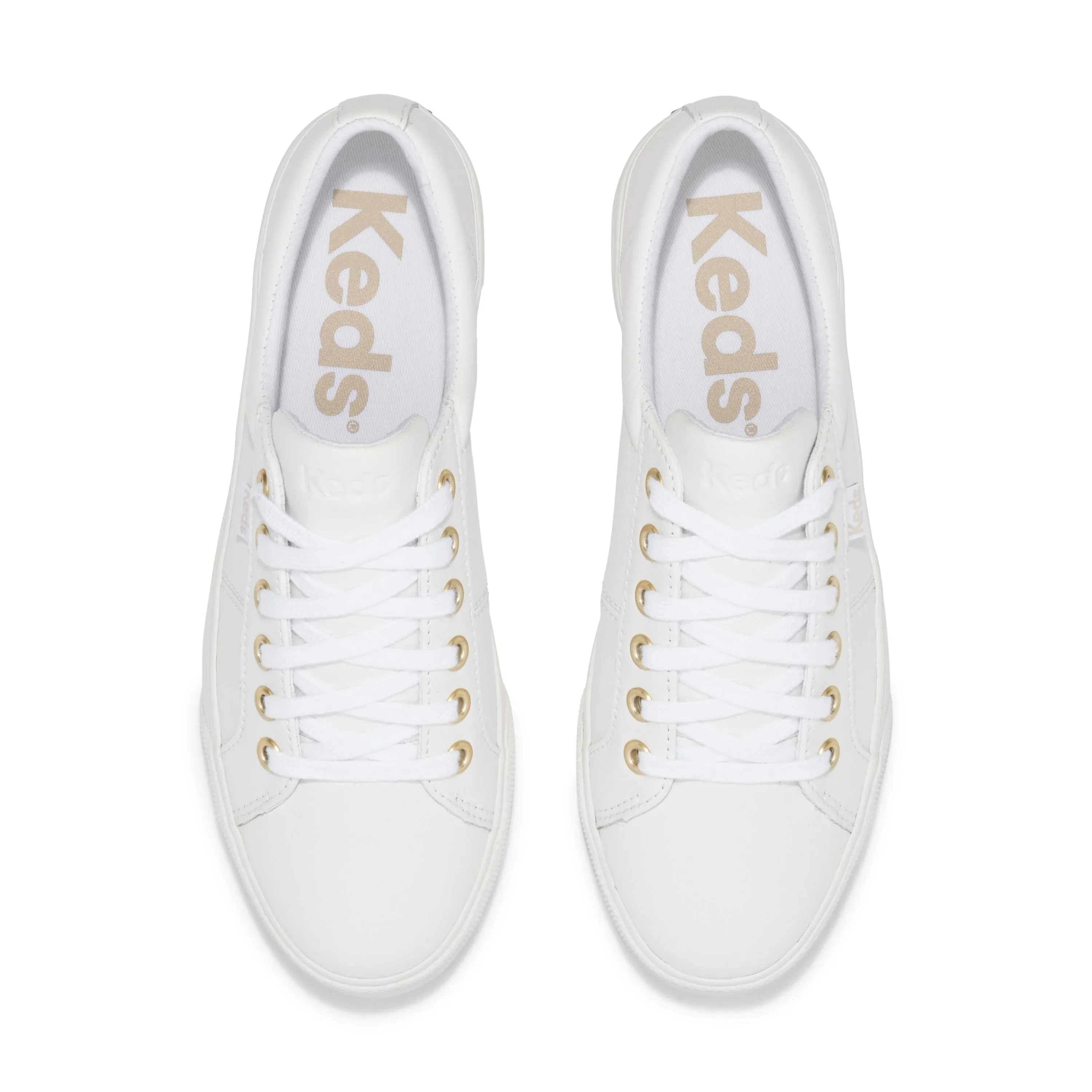 Women's Jump Kick Duo Leather - White/Gold